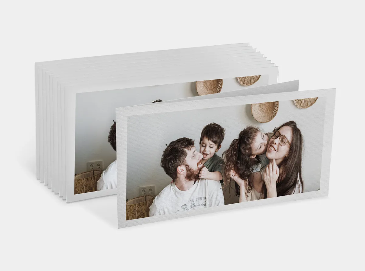 Set Klappkarte breit-lang auf Strukturpapier