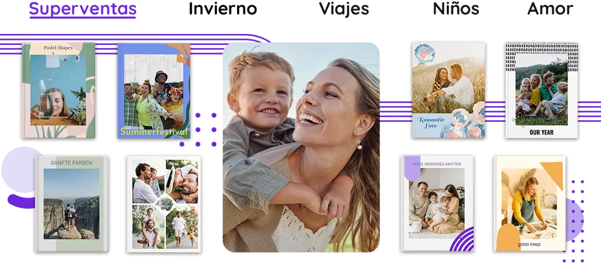 Los temas de álbumes de fotos más populares de fotoalbum