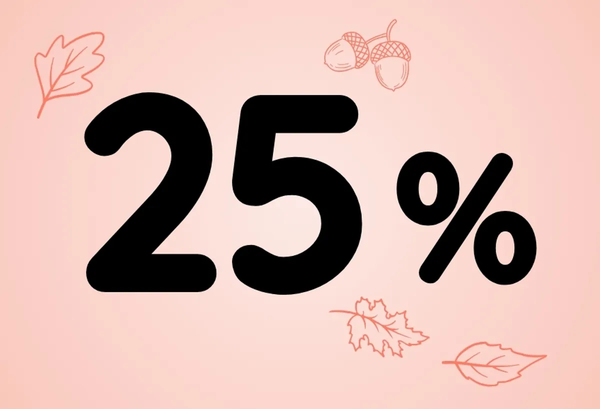 25 % a partir de 39 €