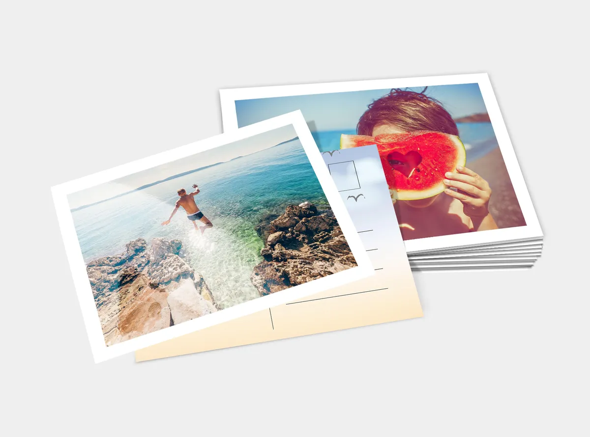 Postkarten 12er Set mit Urlaubsfotos